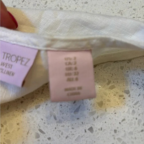 St Tropez West 100% LINEN dress sz 2 - Picture 6 of 6